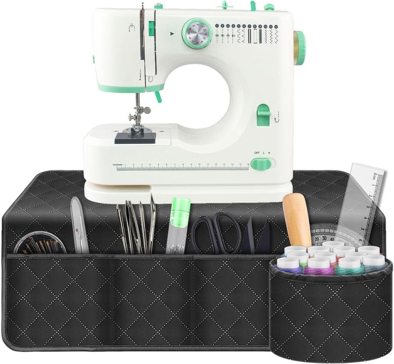 Grekos Sewing Machine Pad for Table, Non-Slip Dust Cover Complete with Pockets Fabric & Parts Organizer, Dust cover for Sewing Accessories, Kits and Supplies - Image 1